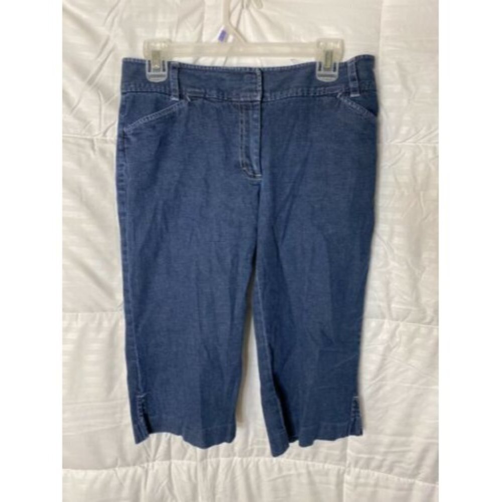 Ann Taylor Size 6 Women’s Coastal Grandma Retro Crop Jeans Pants Boho Hippie